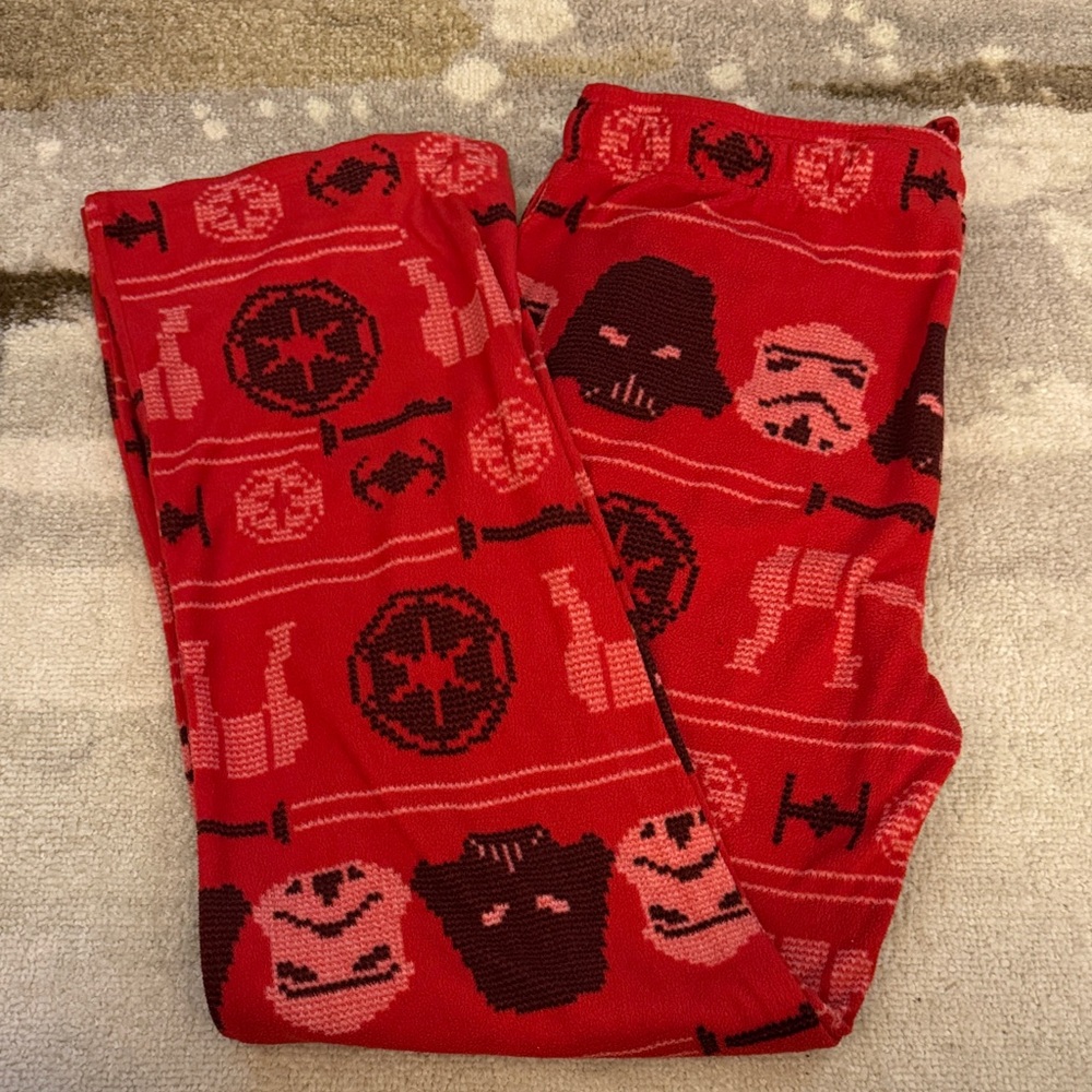 Star Wars Red and Black Fleece Pants